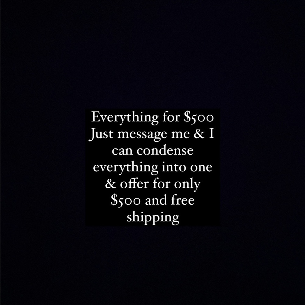 Everything in my closet for $500 & free shipping